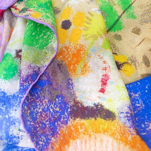 Load image into Gallery viewer, Redon Violette Heymann Habotai Silk Scarf