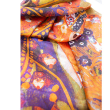 Load image into Gallery viewer, Klimt Water Serpents Habotai Silk Large Scarf/Stole