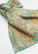 Load image into Gallery viewer, William Morris Windrush Habotai Silk Scarf