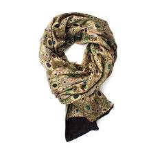Load image into Gallery viewer, Klimt Gold Poshmina Silk Stole