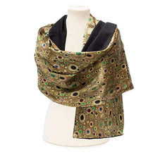 Load image into Gallery viewer, Klimt Gold Poshmina Silk Stole