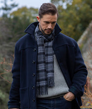 Load image into Gallery viewer, MacRae Hunting Grey Tartan Luxury Cashmere Scarf