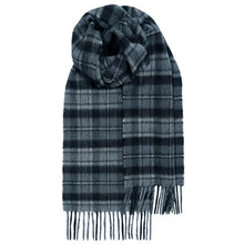 Load image into Gallery viewer, MacRae Hunting Grey Tartan Luxury Cashmere Scarf