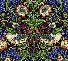 Load image into Gallery viewer, Strawberry Thief William Morris Arts & Crafts Throw Blanket