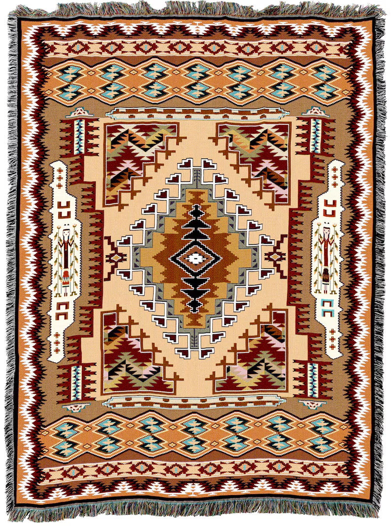 Painted Hills Sand Throw Blanket