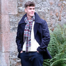 Load image into Gallery viewer, Thomson Grey Tartan Brushed Lambswool Scarf