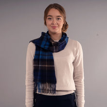 Load image into Gallery viewer, Buchanan Blue Tartan Luxury Cashmere Scarf