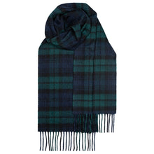 Load image into Gallery viewer, Black Watch Modern Tartan Luxury Cashmere Scarf