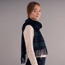 Load image into Gallery viewer, Black Watch Modern Tartan Luxury Cashmere Scarf