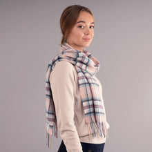 Load image into Gallery viewer, Diana, Princess of Wales Memorial Rose Tartan Cashmere Scarf