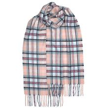 Load image into Gallery viewer, Diana, Princess of Wales Memorial Rose Tartan Cashmere Scarf