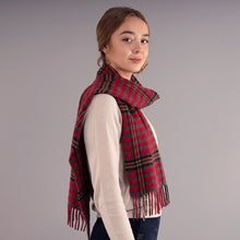 Load image into Gallery viewer, Red Red Rose Tartan Luxury Cashmere Scarf