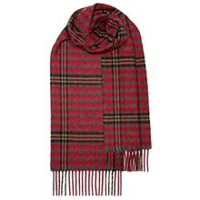 Load image into Gallery viewer, Red Red Rose Tartan Luxury Cashmere Scarf