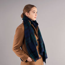 Load image into Gallery viewer, Black Watch Modern Alba Extra Fine Merino Wool Stole