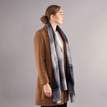 Load image into Gallery viewer, Lochcarron Graphite Alba Extra Fine Merino Wool Stole