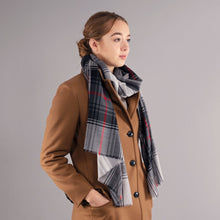Load image into Gallery viewer, Lochcarron Graphite Alba Extra Fine Merino Wool Stole