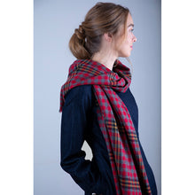 Load image into Gallery viewer, Red Red Rose Tartan Alba Extra Fine Merino Wool Stole