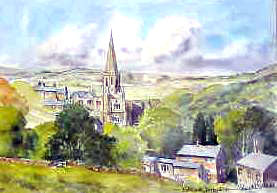 Bakewell Derbyshire Watercolour