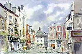 Galway, Williamsgate St Watercolour