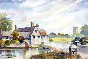 Fairford Mill Gloucestershire Watercolour