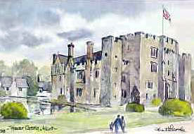 Hever Castle Kent Watercolour