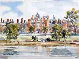 Hampton Court London Watercolour
