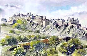 Edinburgh Castle Watercolour