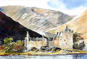 Kilchurn Castle Watercolour