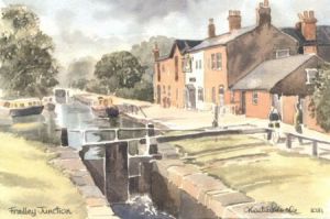 Fradley Junction, Canal Staffordshire Watercolour