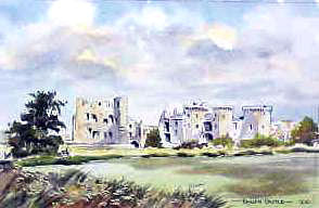Raglan Castle Watercolour