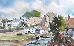 Brecon Castle Watercolour