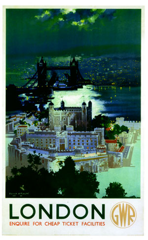 Moonlit London Poster