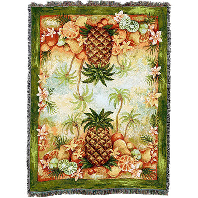 Pineapples Throw Blanket