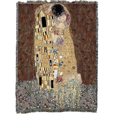 Klimt The Kiss Throw Blanket