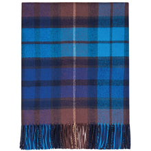 Load image into Gallery viewer, Buchanan Blue Tartan Lambswool Blanket