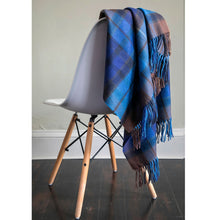 Load image into Gallery viewer, Buchanan Blue Tartan Lambswool Blanket