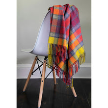 Load image into Gallery viewer, Buchanan Berry Tartan Lambswool Blanket