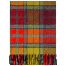 Load image into Gallery viewer, Buchanan Berry Tartan Lambswool Blanket