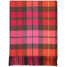 Load image into Gallery viewer, Buchanan Rose Tartan Lambswool Blanket