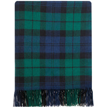 Load image into Gallery viewer, Black Watch Modern Tartan Lambswool Blanket