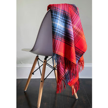 Load image into Gallery viewer, Ruby Tartan Lambswool Blanket