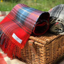 Load image into Gallery viewer, Ruby Tartan Lambswool Blanket