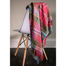 Load image into Gallery viewer, MacLean of Duart Weathered Tartan Lambswool Blanket