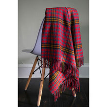 Load image into Gallery viewer, Red Red Rose, Robert Burns Tartan Lambswool Blanket