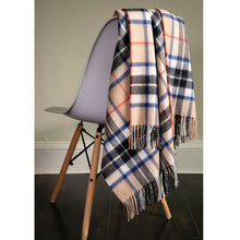 Load image into Gallery viewer, Thomson Camel Tartan Lambswool Blanket
