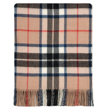 Load image into Gallery viewer, Thomson Camel Tartan Lambswool Blanket