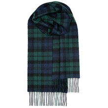 Load image into Gallery viewer, Black Watch Modern Tartan Brushed Lambswool Scarf