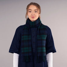 Load image into Gallery viewer, Black Watch Modern Tartan Brushed Lambswool Scarf