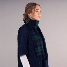 Load image into Gallery viewer, Black Watch Modern Tartan Brushed Lambswool Scarf