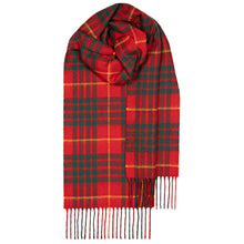 Load image into Gallery viewer, Cameron Modern Tartan Brushed Lambswool Scarf
